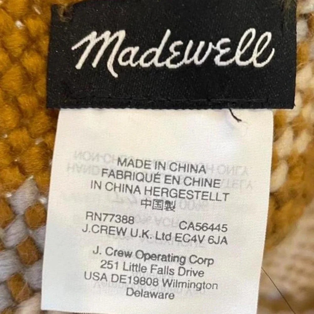 Madewell brown two stripes
